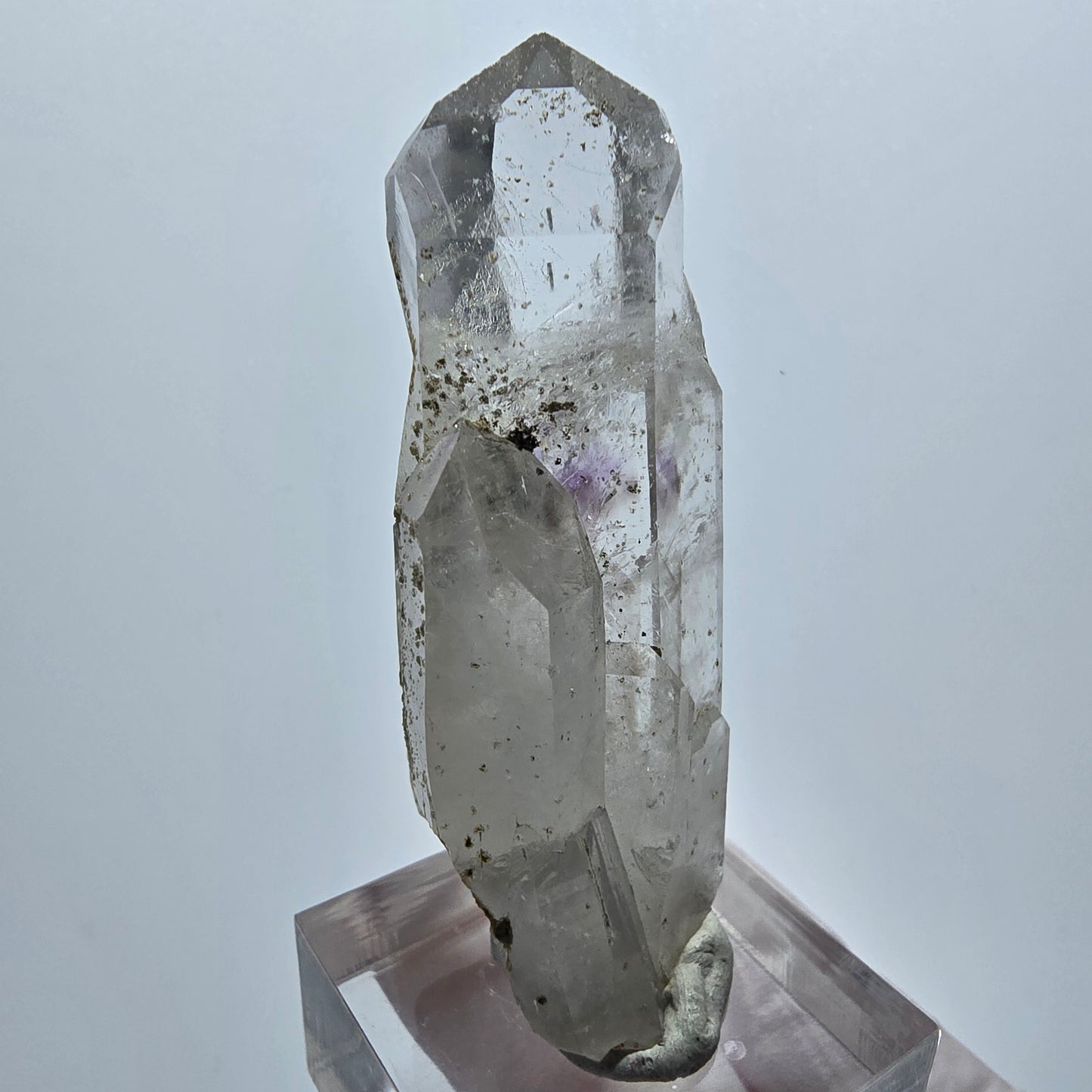 Klare Phantom Amethyst Skelett Zepter Spitze Streep Mine Goboboseb Namibia 58*23*17mm