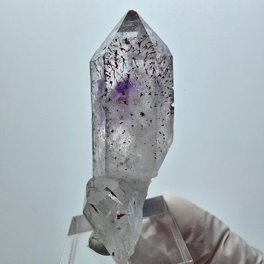 Enhydro Harlekin Phantom Amethyst, 1x Blase Streep Mine Goboboseb Namibia 55*29*15mm