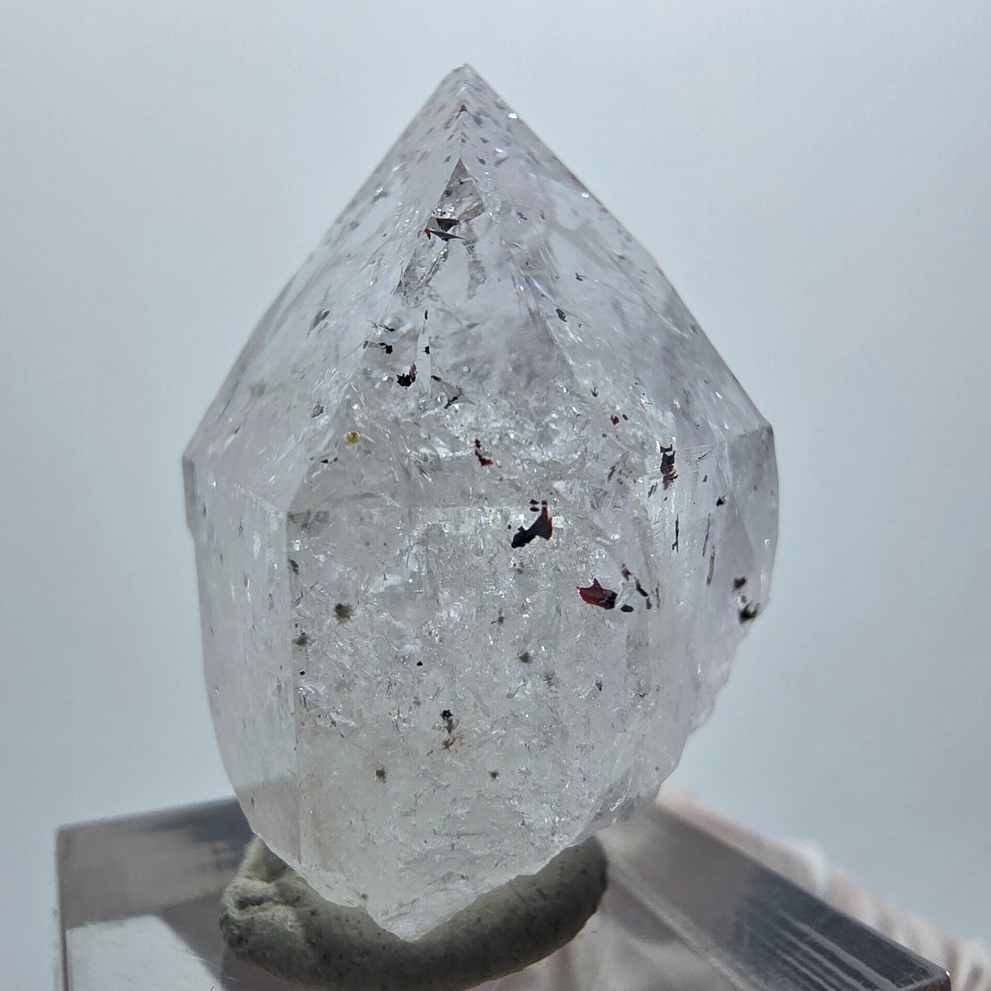 Enhydro Harlekin Phantom Amethyst mit Epidot, 3x Blase Streep Mine Gob. Namibia 34*30*22mm