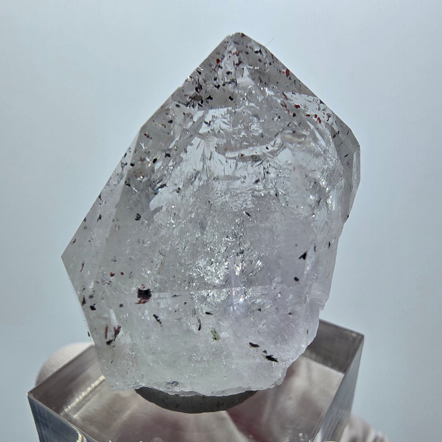 Enhydro Harlekin Phantom Amethyst mit Epidot, 3x Blase Streep Mine Gob. Namibia 34*30*22mm