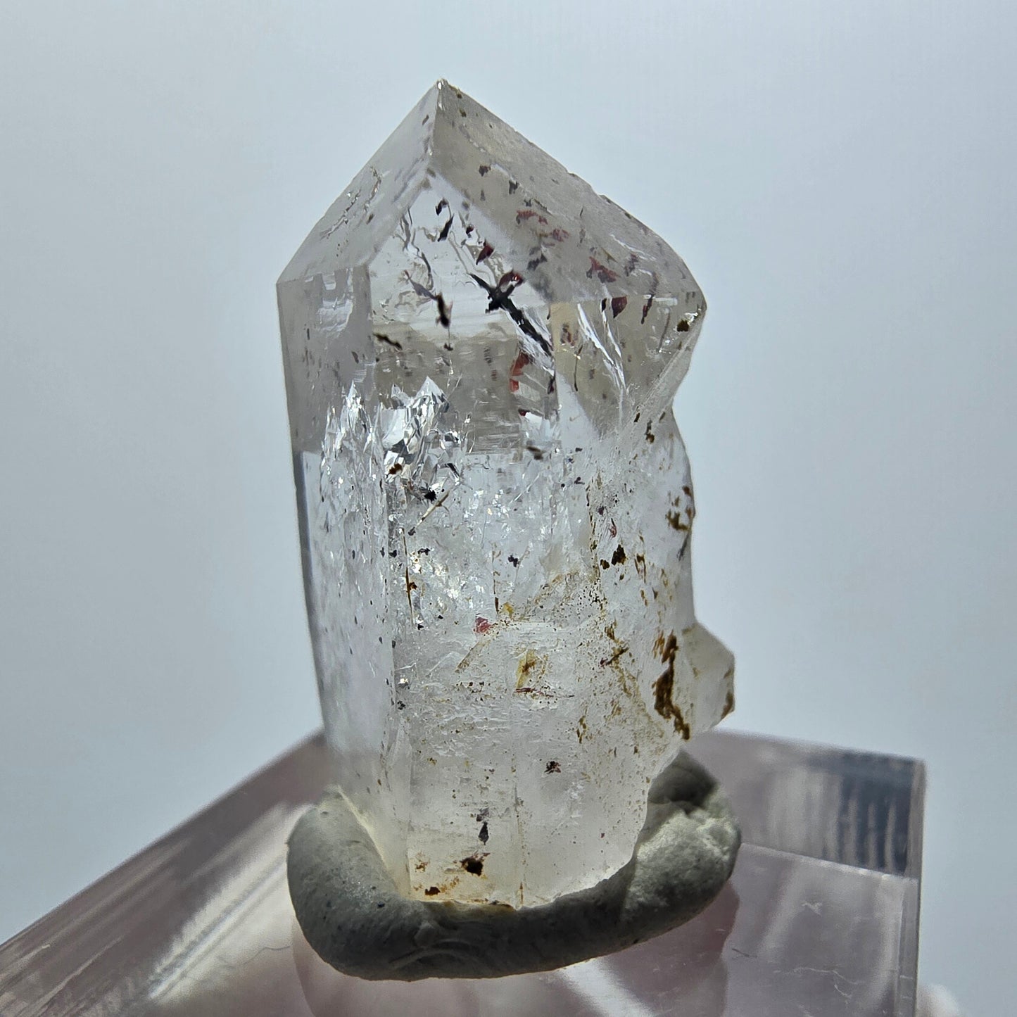 Enhydro Harlekin Phantom Amethyst, 1x Blase Streep Mine Goboboseb Namibia 27*17*14mm