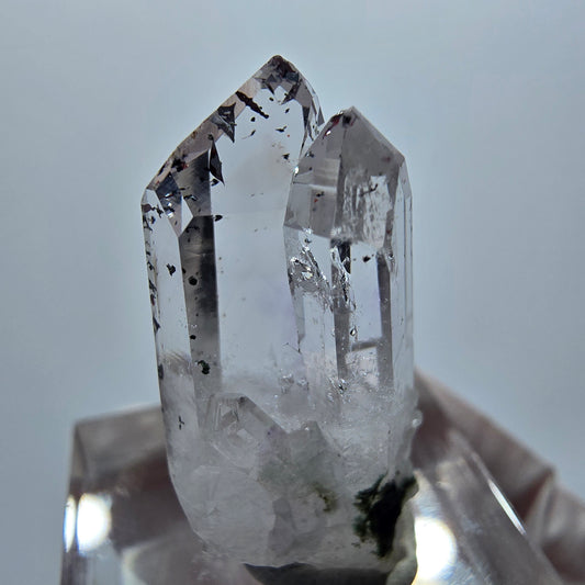 Harlekin Lemurian Phantom Amethyst Spitze Streep Mine Goboboseb Namibia 28*14*12mm