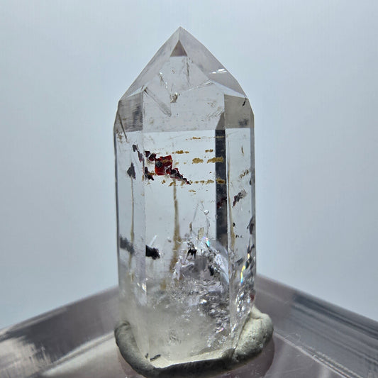 Enhydro Harlekin Phantom Quarz mit Epidot, 1x Blase Streep Mine Gobo. Namibia 26*13*10mm