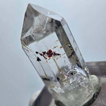 Enhydro Harlekin Phantom Quarz mit Epidot, 1x Blase Streep Mine Gobo. Namibia 26*13*10mm