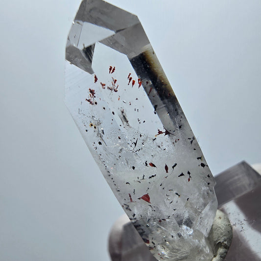 Harlekin Lemurian Phantom Amethyst Spitze Streep Mine Goboboseb Namibia 36*14*12mm