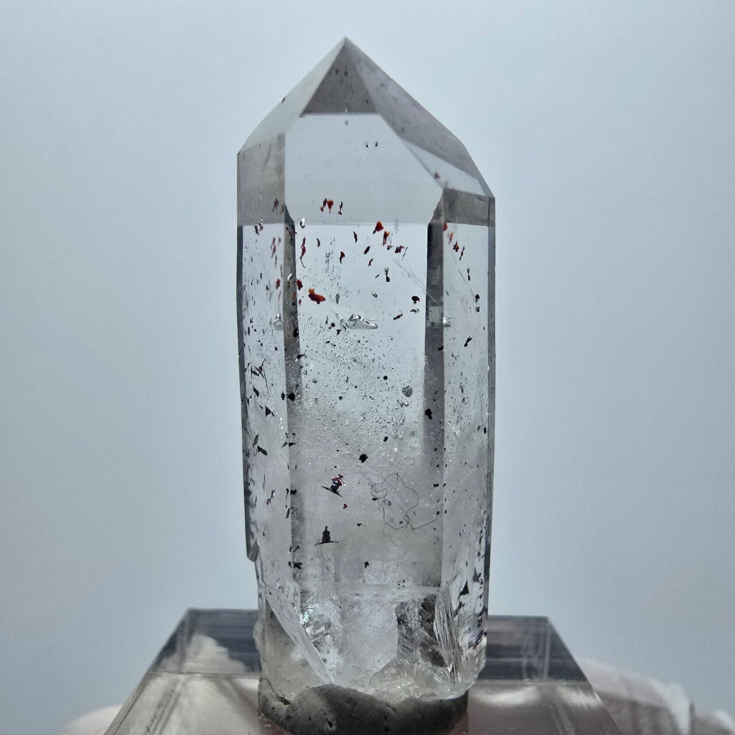 Harlequin Lémurien Fantôme Améthyste Dentelle Streep Mine Goboboseb Namibie 36*14*12mm 