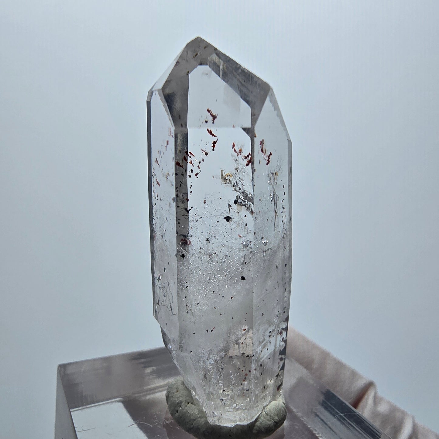 Harlequin Lémurien Fantôme Améthyste Dentelle Streep Mine Goboboseb Namibie 36*14*12mm 