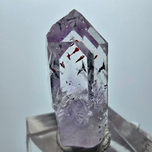Harlekin Lemurian Phantom Amethyst Spitze Streep Mine Goboboseb Namibia 30*16*12mm