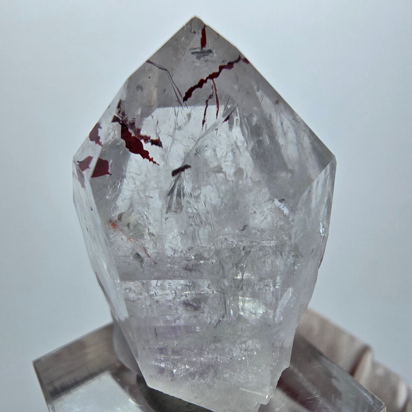 Harlequin Lémurien Fantôme Améthyste Dentelle Streep Mine Goboboseb Namibie 38*27*19mm 