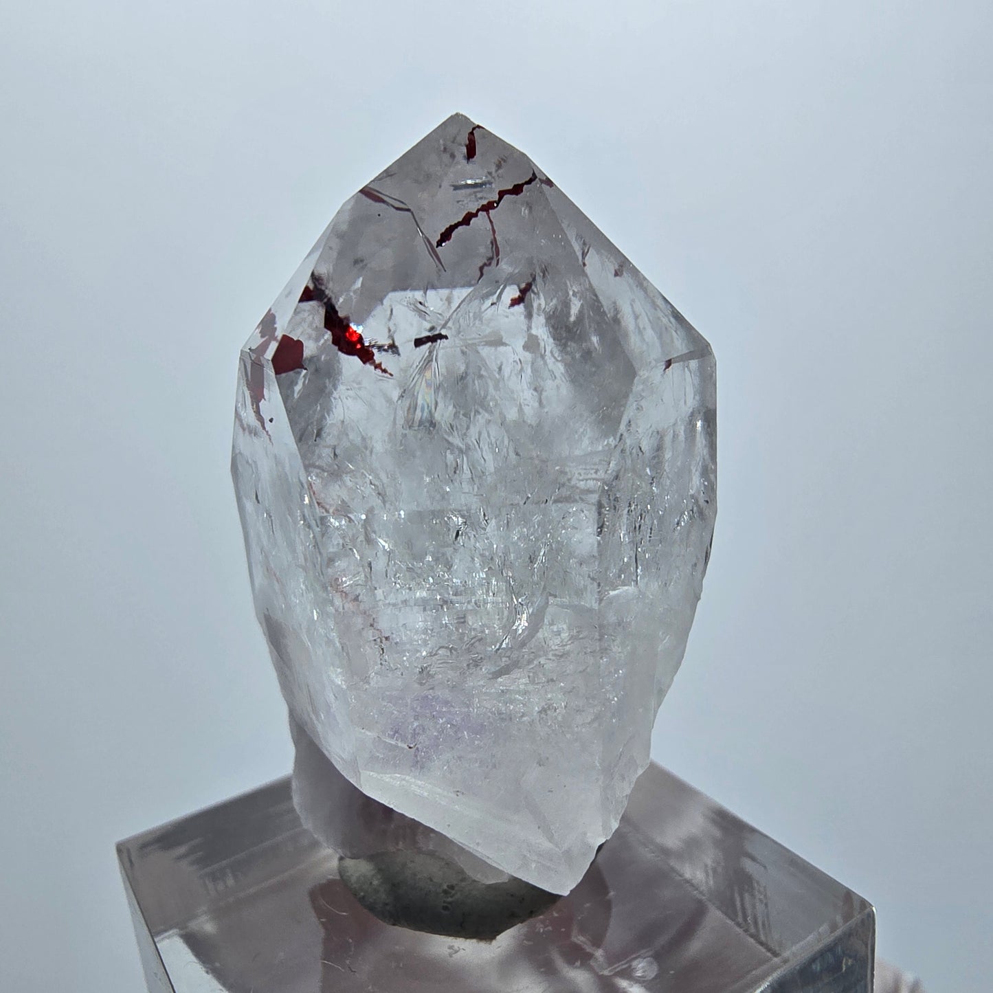 Harlequin Lémurien Fantôme Améthyste Dentelle Streep Mine Goboboseb Namibie 38*27*19mm 