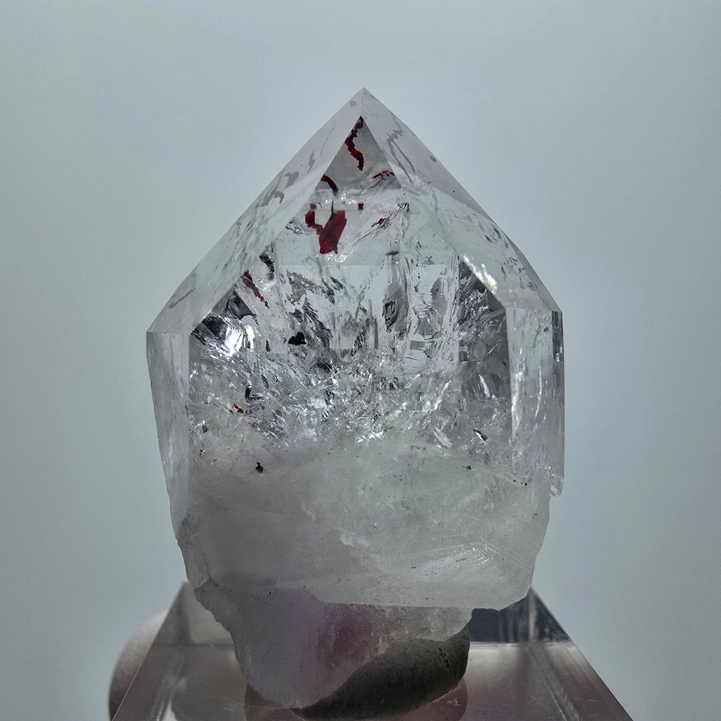 Harlequin Lémurien Fantôme Améthyste Dentelle Streep Mine Goboboseb Namibie 38*27*19mm 