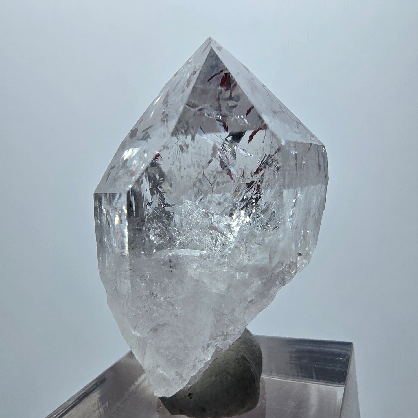 Harlequin Lémurien Fantôme Améthyste Dentelle Streep Mine Goboboseb Namibie 38*27*19mm 