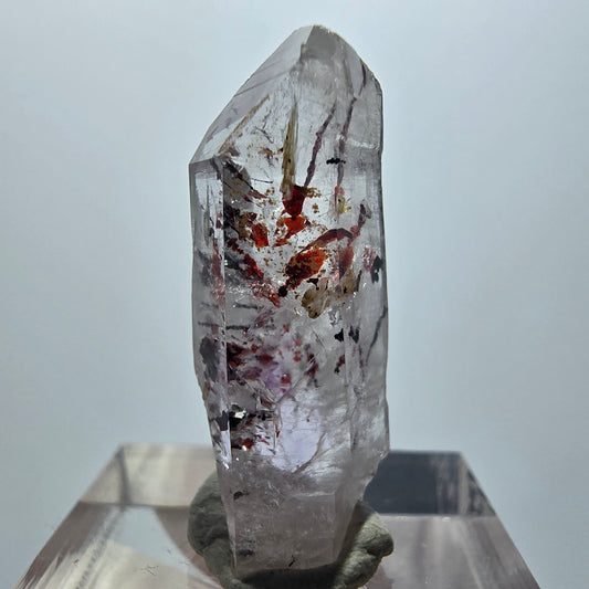 Harlekin Lemurian Phantom Amethyst Spitze Streep Mine Goboboseb Namibia 30*11*11mm