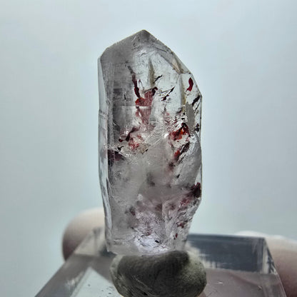 Améthyste fantôme arlequin lémurienne dentelle Streep Mine Goboboseb Namibie 30*11*11mm 