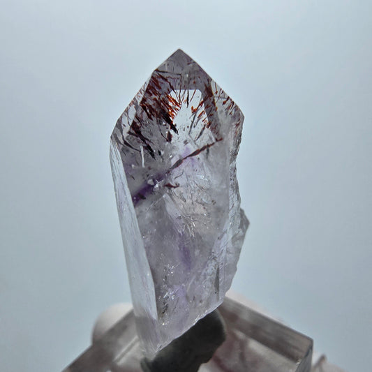 Harlekin Lemurian Phantom Amethyst Spitze Streep Mine Goboboseb Namibia 46*24*15mm