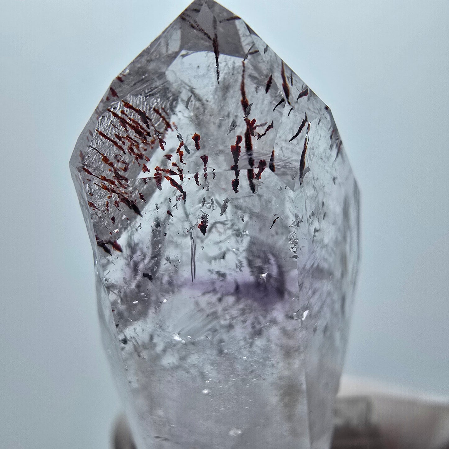 Harlequin Lémurien Fantôme Améthyste Dentelle Streep Mine Goboboseb Namibie 46*24*15mm 