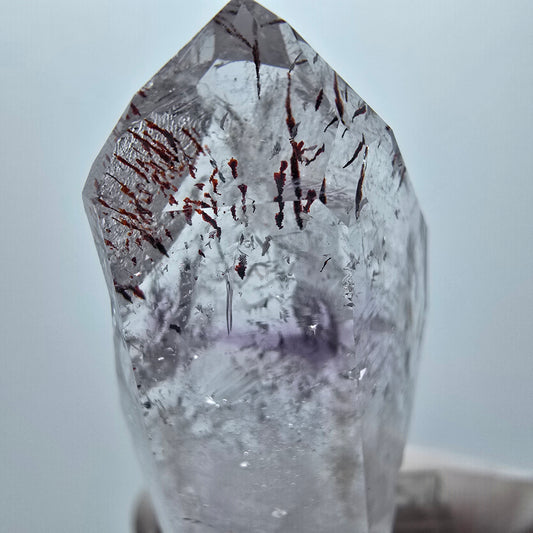 Harlekin Lemurian Phantom Amethyst Spitze Streep Mine Goboboseb Namibia 46*24*15mm