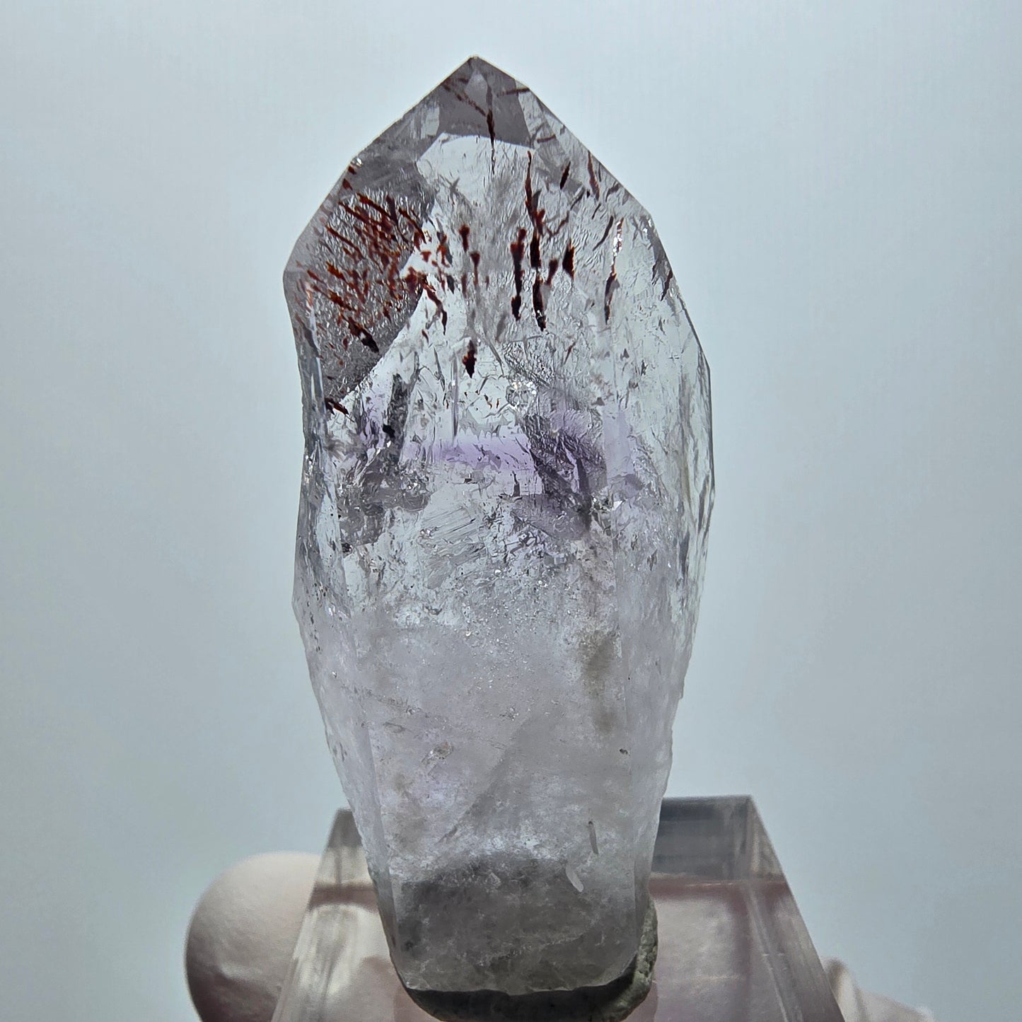 Harlequin Lémurien Fantôme Améthyste Dentelle Streep Mine Goboboseb Namibie 46*24*15mm 