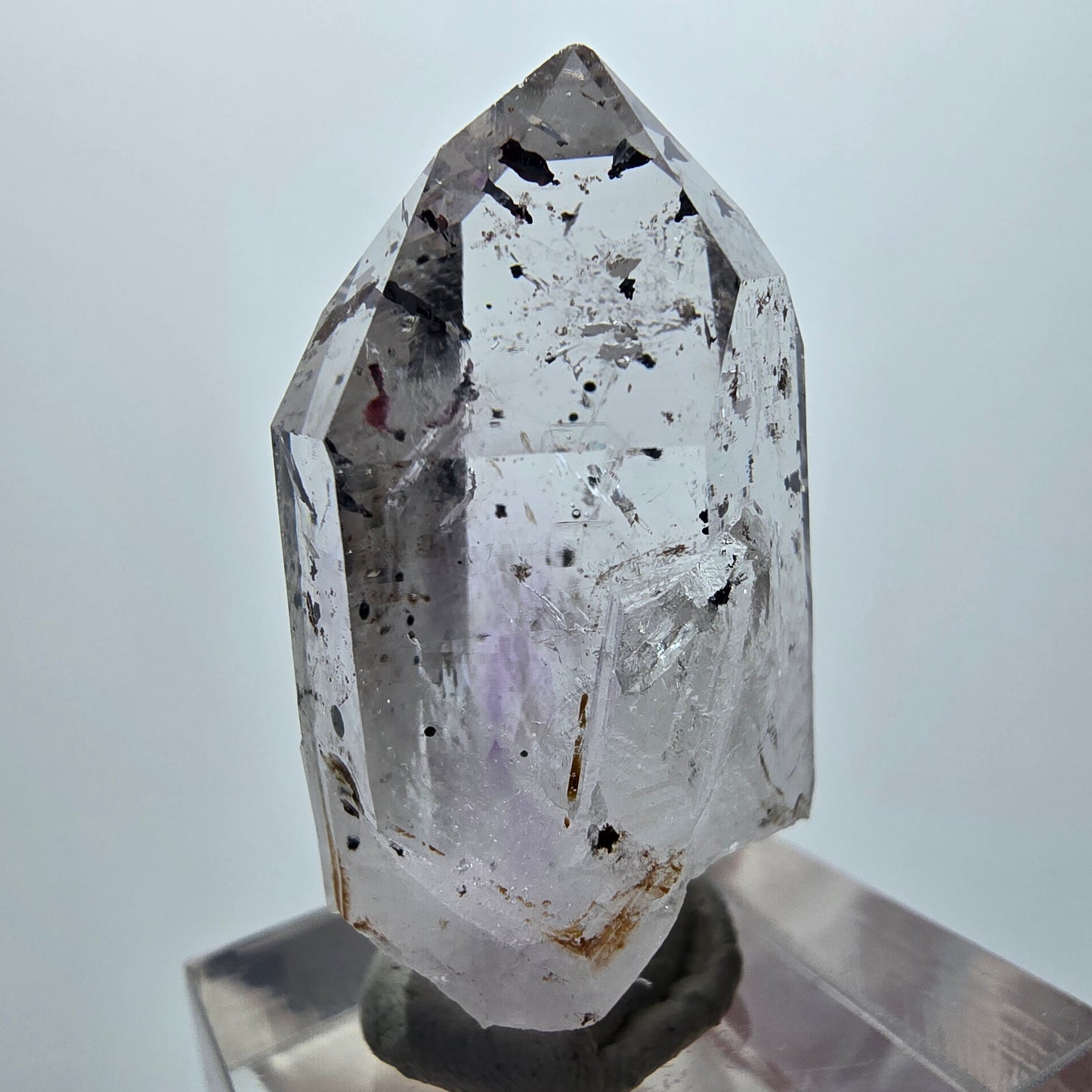 Harlekin Lemurian Phantom Amethyst Spitze Streep Mine Goboboseb Namibia 36*20*14mm