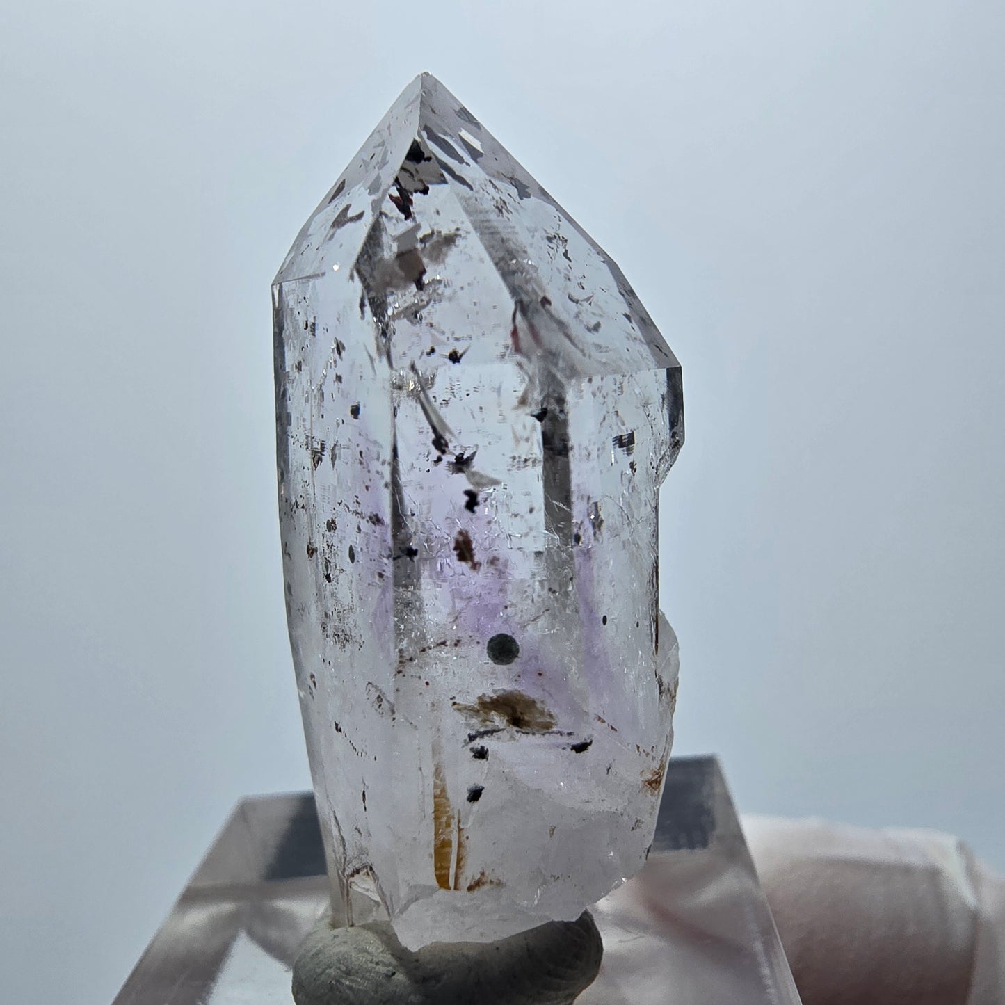 Harlekin Lemurian Phantom Amethyst Spitze Streep Mine Goboboseb Namibia 36*20*14mm