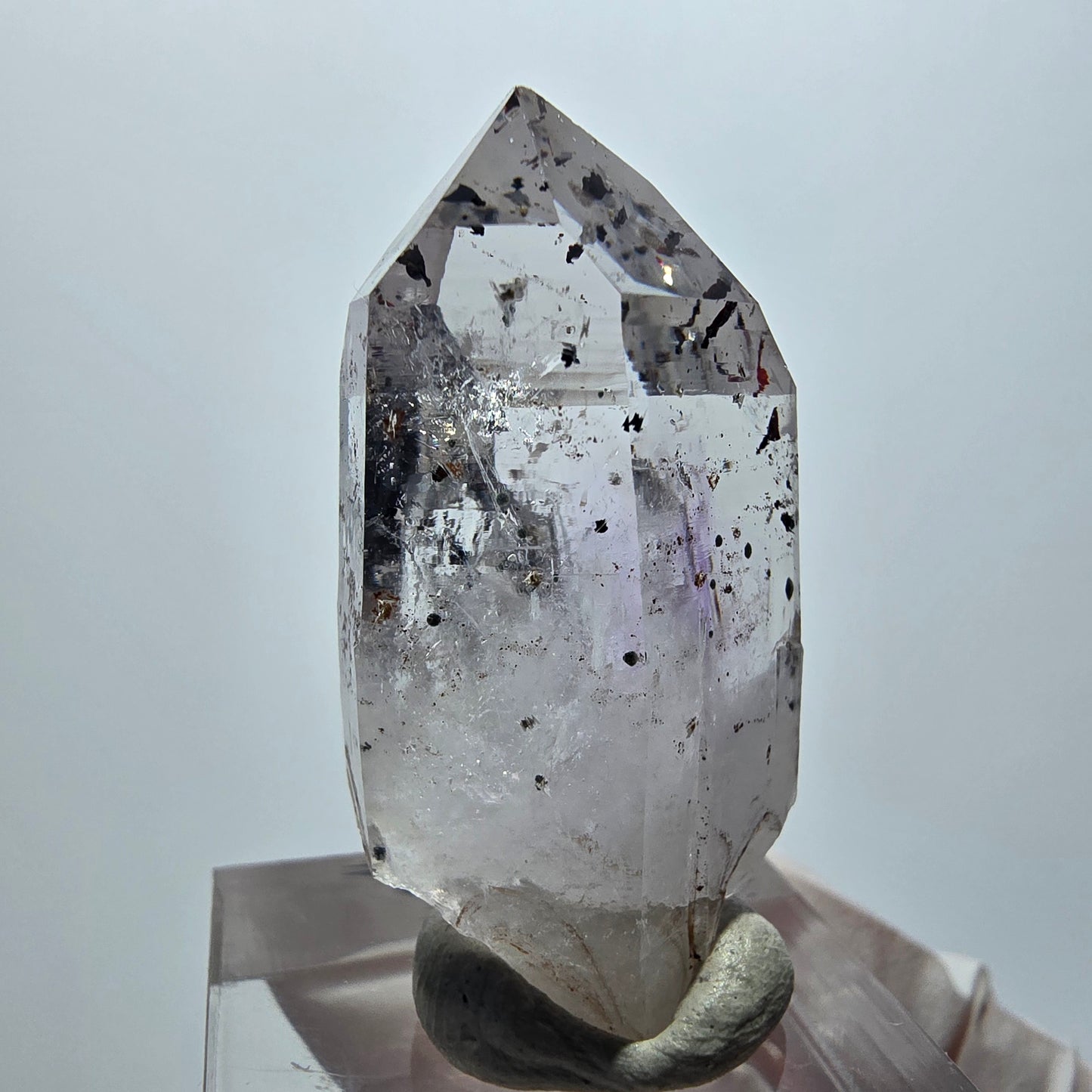 Harlekin Lemurian Phantom Amethyst Spitze Streep Mine Goboboseb Namibia 36*20*14mm