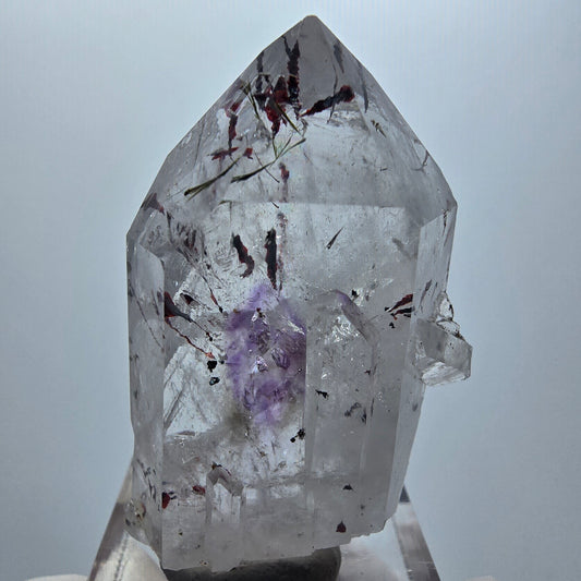 Harlekin Phantom Amethyst mit Epidot Streep Mine Goboboseb Namibia 43*27*17mm