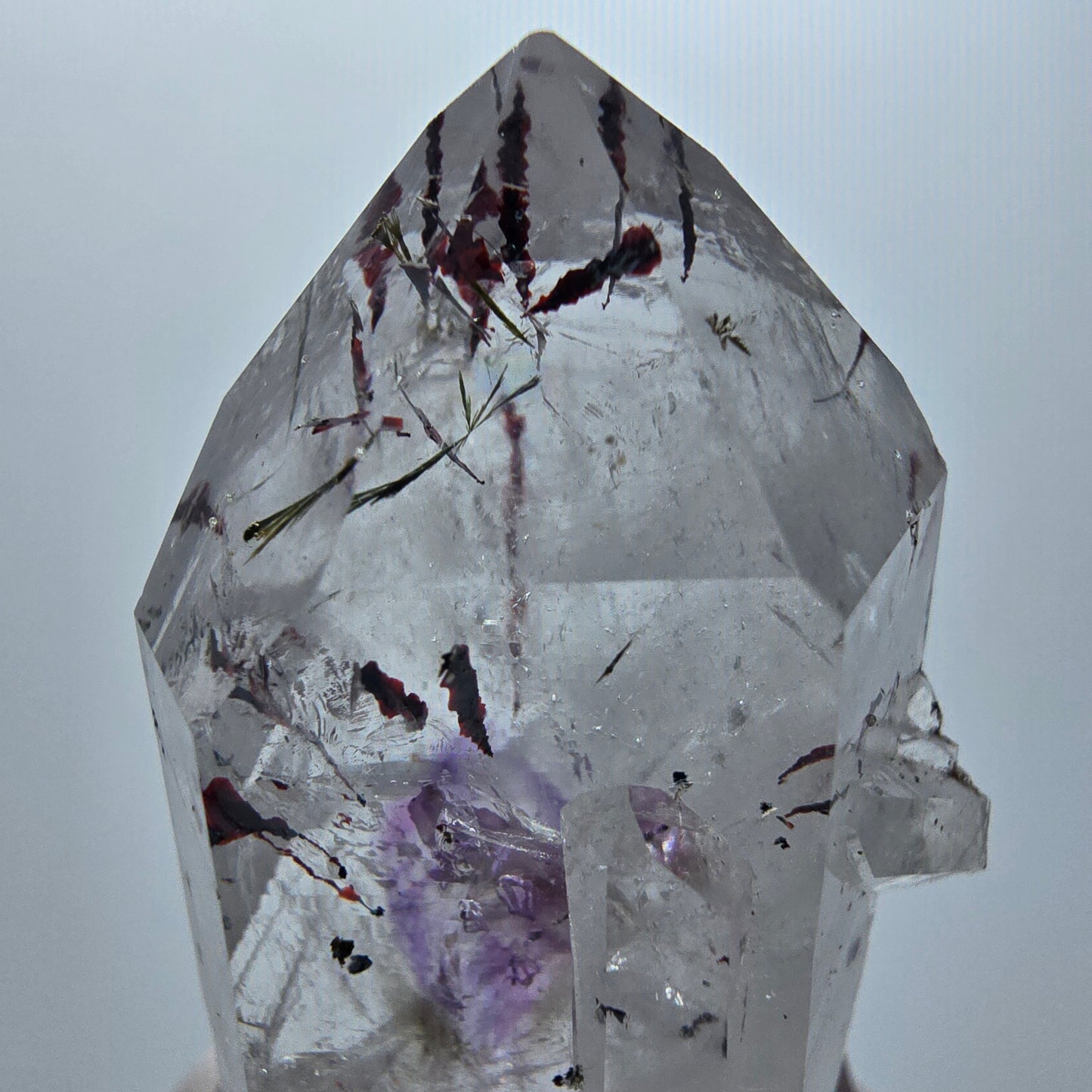 Harlekin Phantom Amethyst mit Epidot Streep Mine Goboboseb Namibia 43*27*17mm