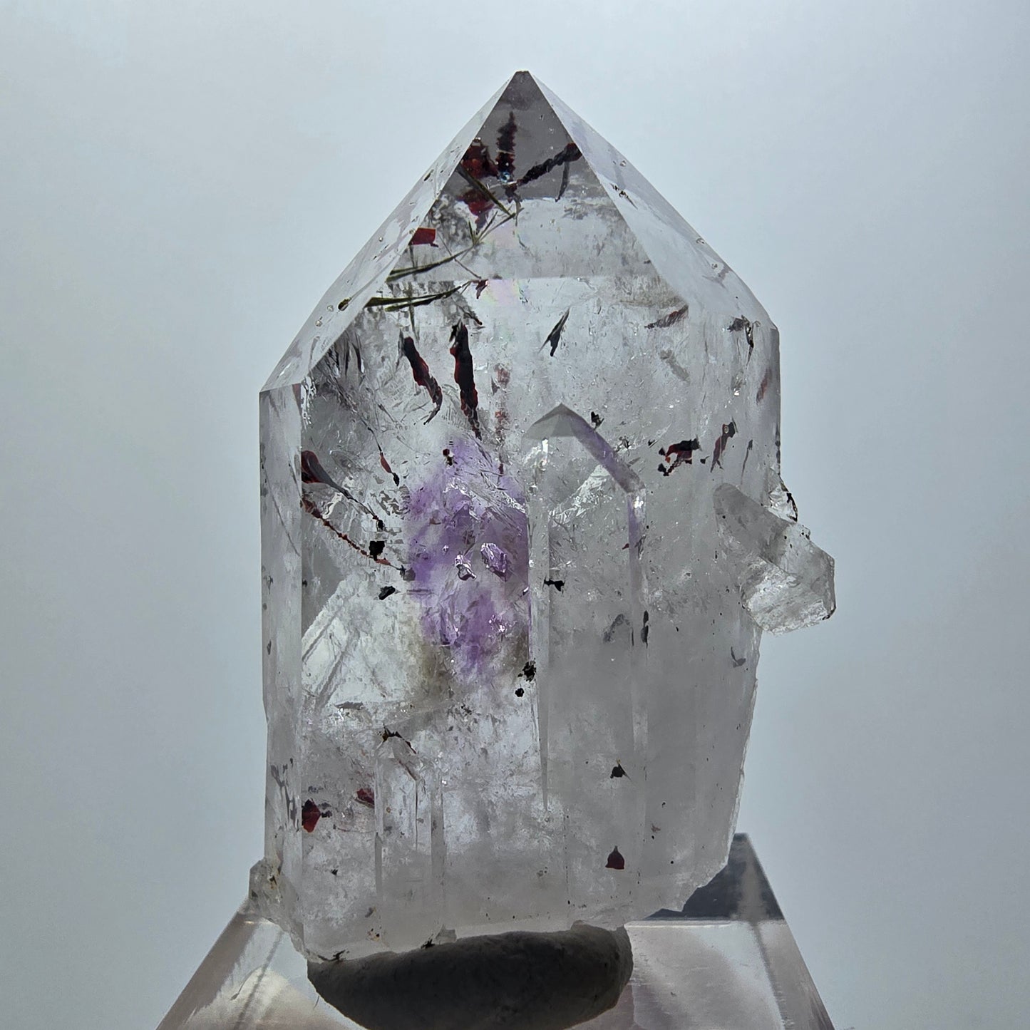 Harlekin Phantom Amethyst mit Epidot Streep Mine Goboboseb Namibia 43*27*17mm