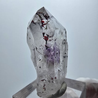 Harlekin Phantom Amethyst mit Epidot Streep Mine Goboboseb Namibia 43*27*17mm