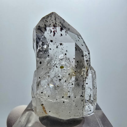 Harlekin Phantom Quarz mit Epidot Streep Mine Goboboseb Namibia 33*22*12mm