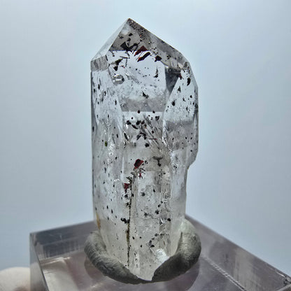 Harlekin Phantom Quarz mit Epidot Streep Mine Goboboseb Namibia 33*22*12mm