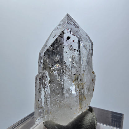 Harlekin Phantom Quarz mit Epidot Streep Mine Goboboseb Namibia 33*22*12mm