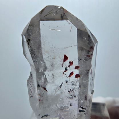 Harlekin Phantom Quarz mit Epidot Streep Mine Goboboseb Namibia 37*17*14mm