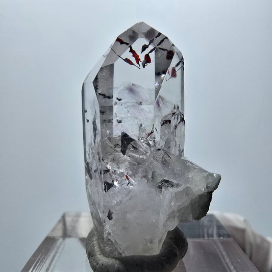 Seltener Harlekin Phantom Amethyst Streep Mine Goboboseb Namibia 29*17*13mm