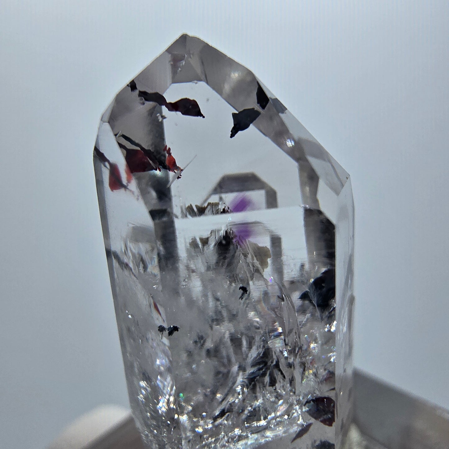 Améthyste rare Harlequin Phantom Streep Mine Goboboseb Namibie 29*17*13mm 