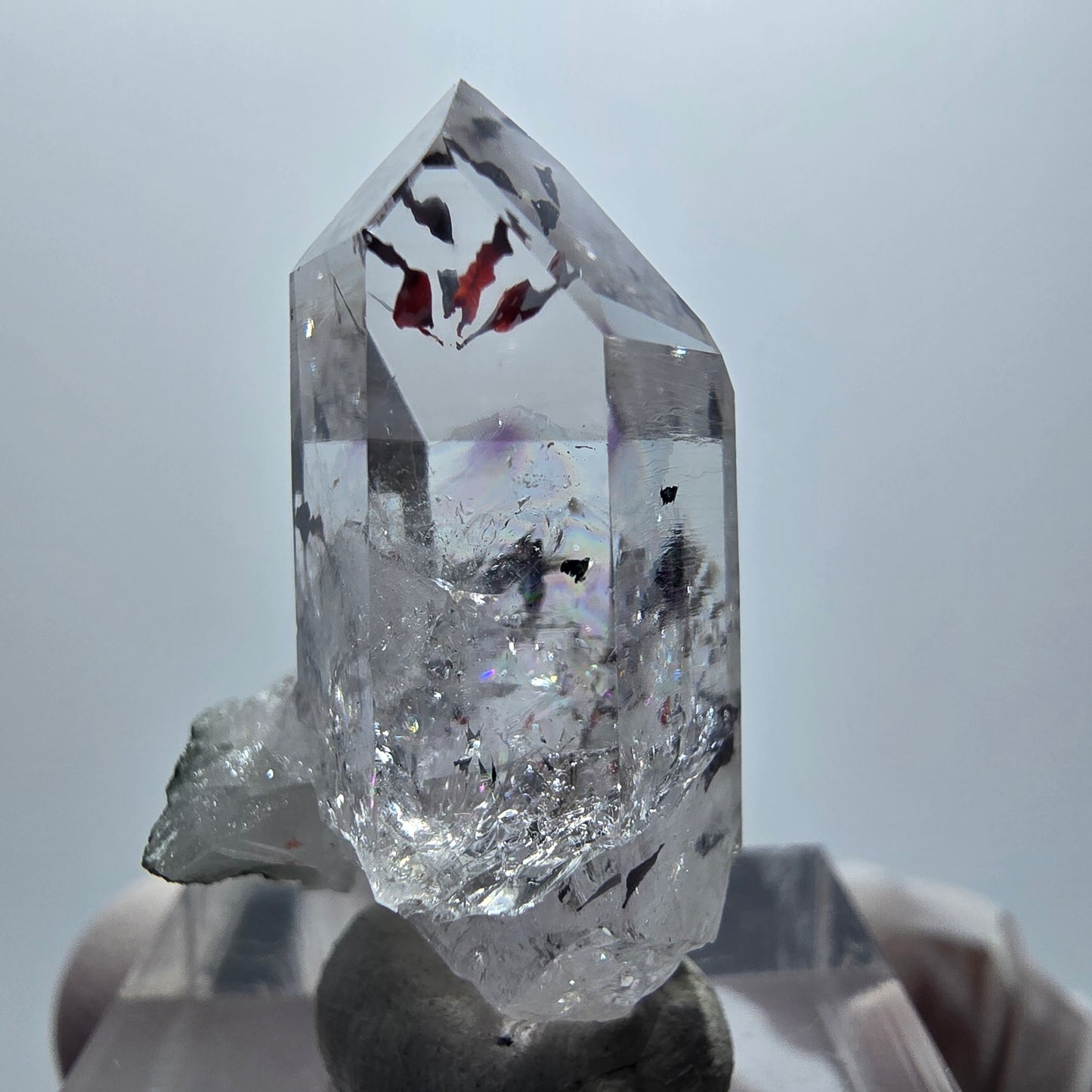 Améthyste rare Harlequin Phantom Streep Mine Goboboseb Namibie 29*17*13mm 