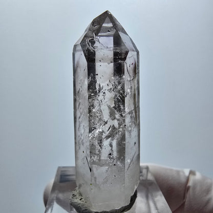 Enhydro Phantom Amethyst mit Epidot, 4x Blase Streep Mine Goboboseb Namibia 44*18*13mm