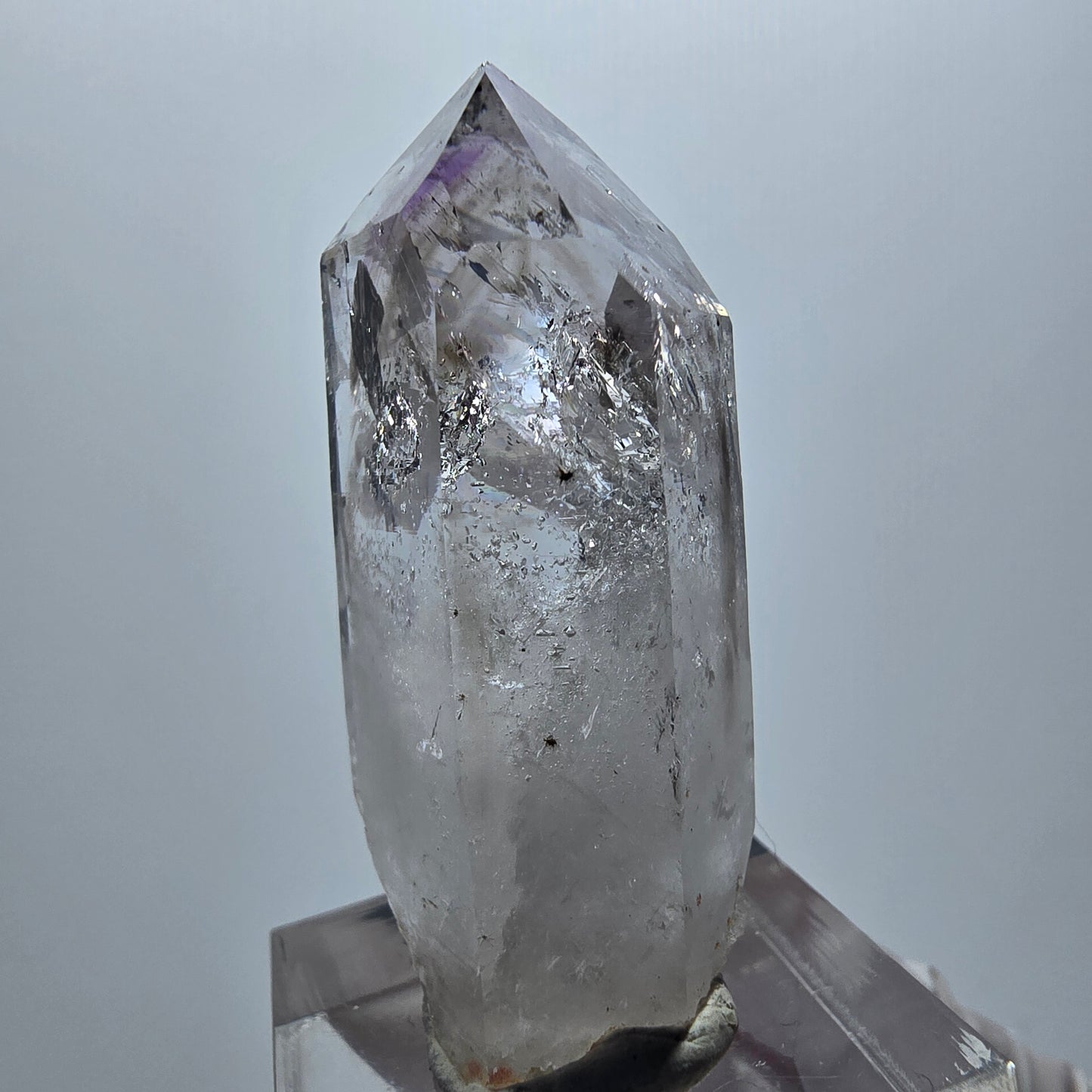 Enhydro Phantom Amethyst mit Hämatit, 1x Blase Streep Mine Goboboseb Namibia 44*23*15mm