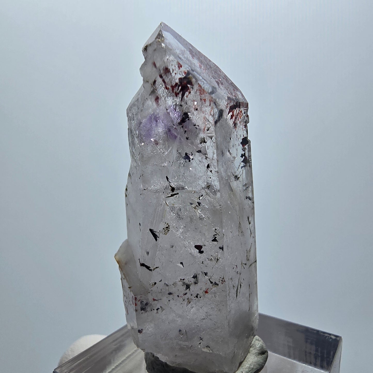 Harlekin Phantom Amethyst mit Epidot Streep Mine Goboboseb Namibia 42*19*14mm