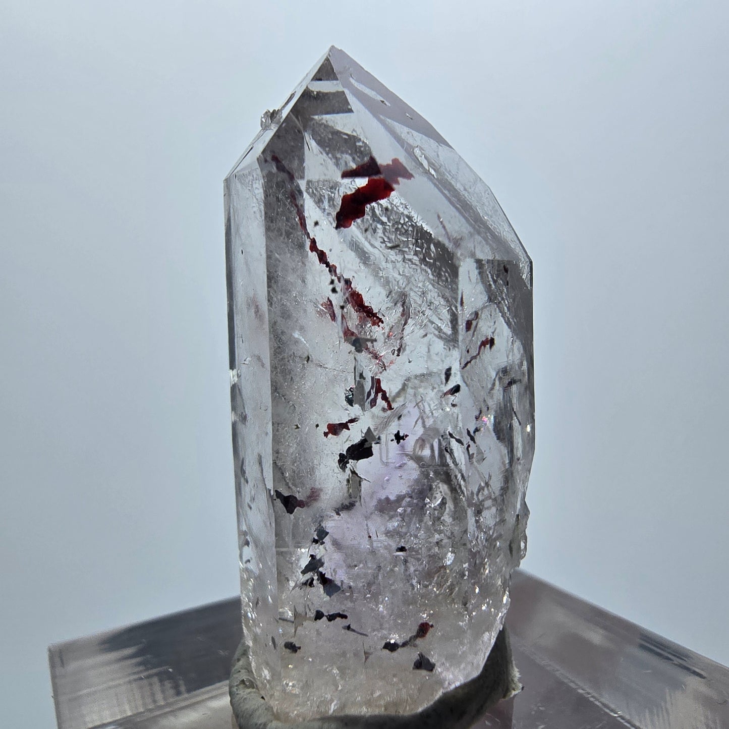 Harlekin Phantom Amethyst mit Epidot Streep Mine Goboboseb Namibia 31*13*14mm