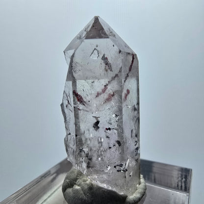 Harlekin Phantom Amethyst mit Epidot Streep Mine Goboboseb Namibia 31*13*14mm