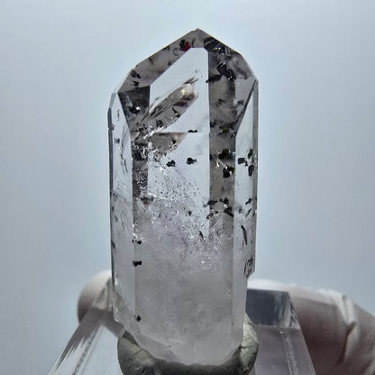 Harlekin Phantom Amethyst mit Epidot Streep Mine Goboboseb Namibia 36*19*13mm