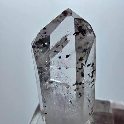 Harlekin Phantom Amethyst mit Epidot Streep Mine Goboboseb Namibia 36*19*13mm