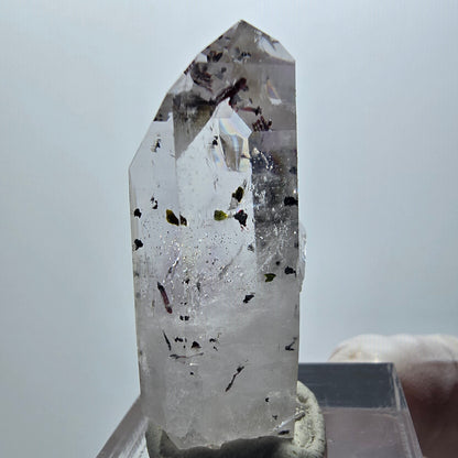 Harlekin Phantom Amethyst mit Epidot Streep Mine Goboboseb Namibia 36*19*13mm