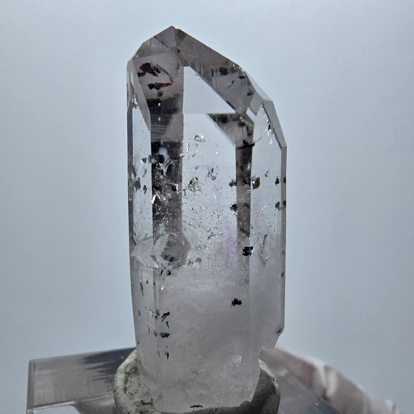 Harlekin Phantom Amethyst mit Epidot Streep Mine Goboboseb Namibia 36*19*13mm