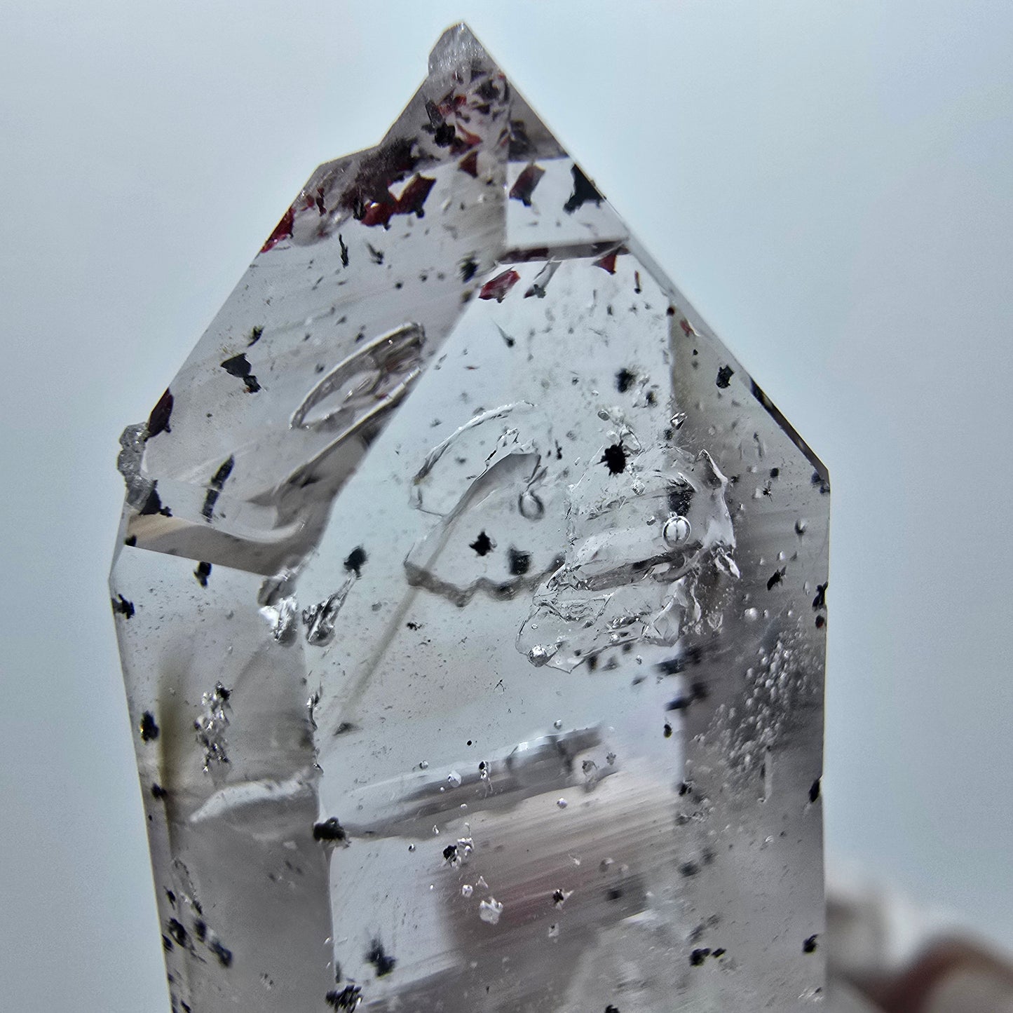 Enhydro Harlekin Phantom Amethyst, 3x Blase Streep Mine Goboboseb Namibia 34*18*12mm