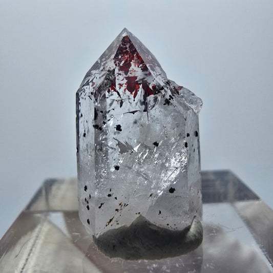 Harlekin Phantom Quarz Spitze Streep Mine Goboboseb Namibia 20*12*8mm