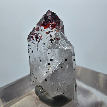 Harlekin Phantom Quarz Spitze Streep Mine Goboboseb Namibia 20*12*8mm