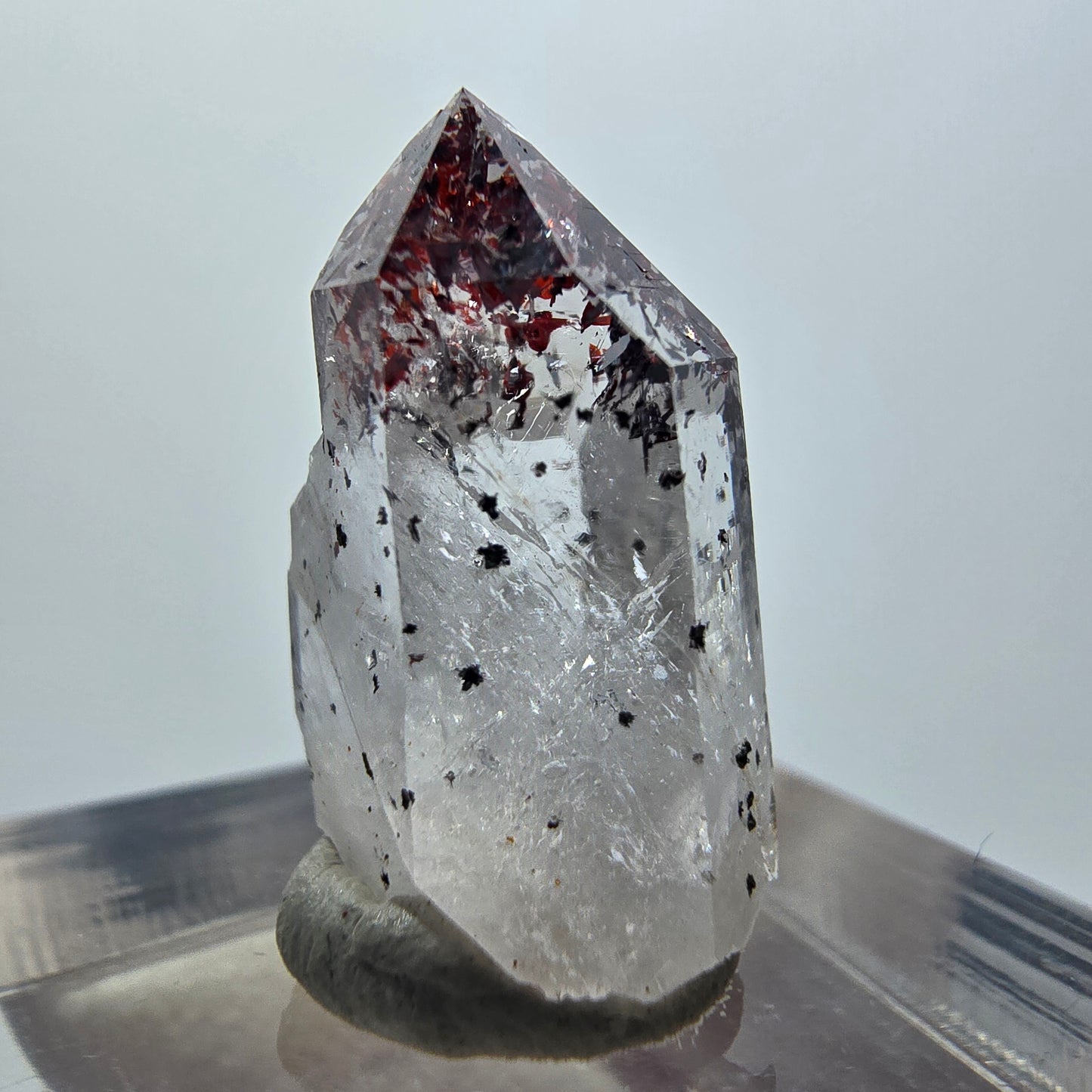 Harlekin Phantom Quarz Spitze Streep Mine Goboboseb Namibia 20*12*8mm