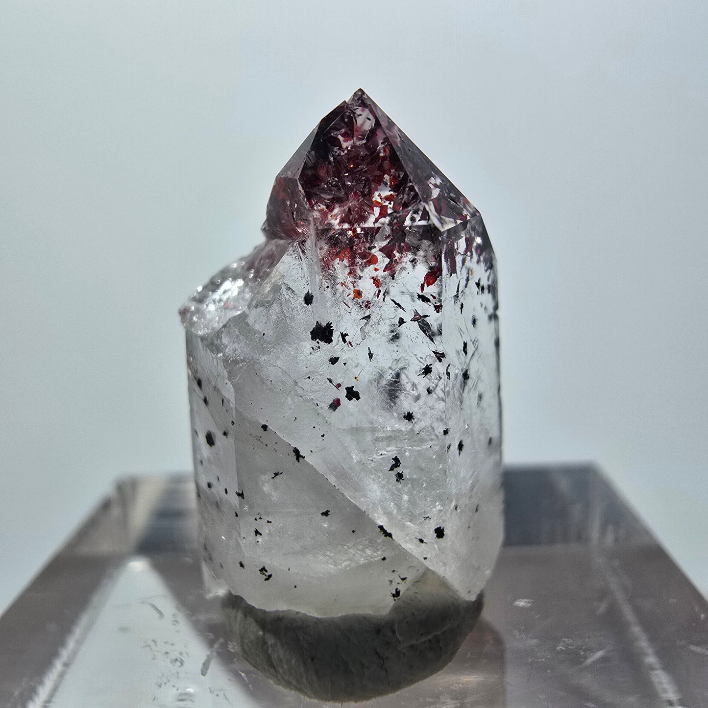 Harlekin Phantom Quarz Spitze Streep Mine Goboboseb Namibia 20*12*8mm